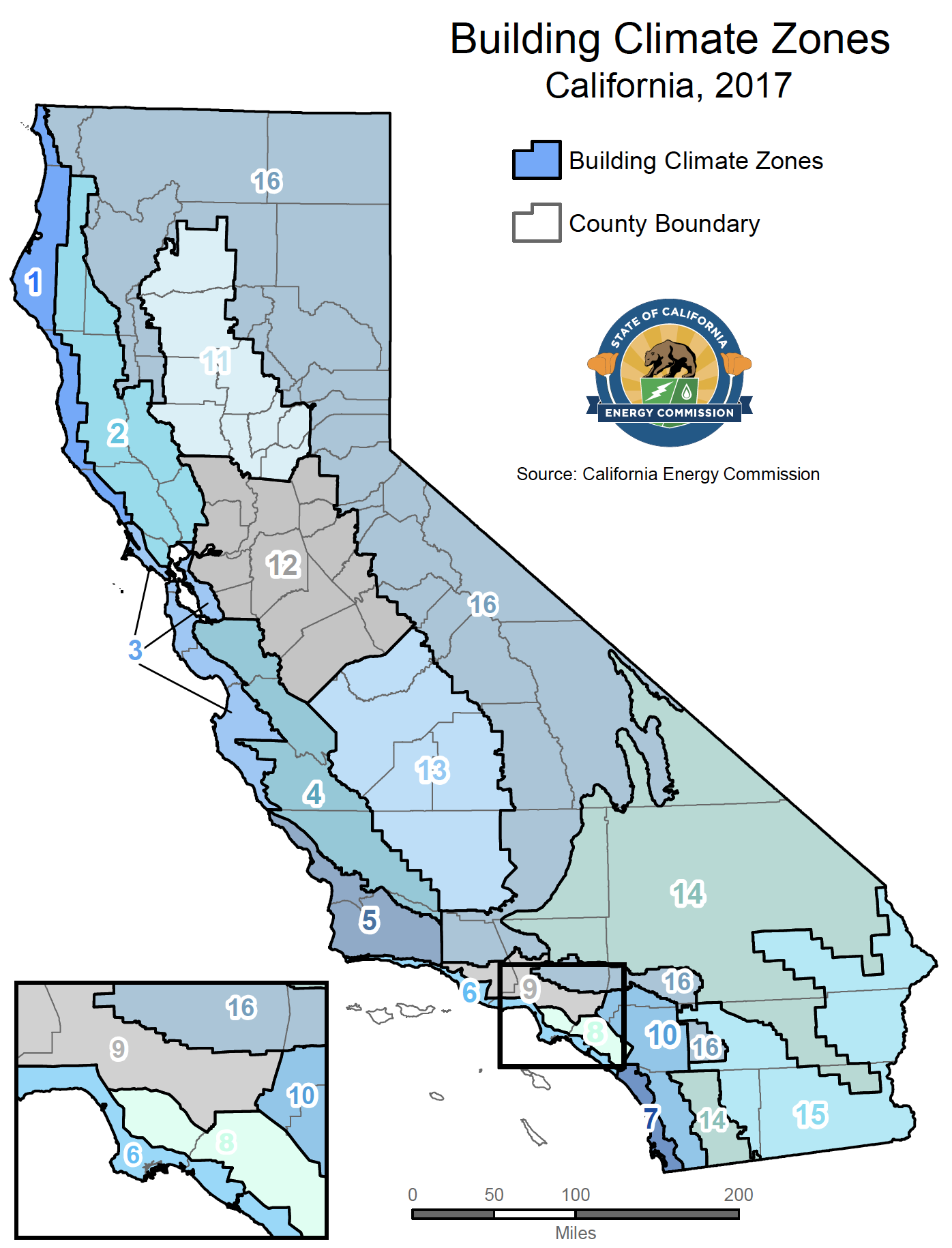 California Energy Commission Building Climate Zones