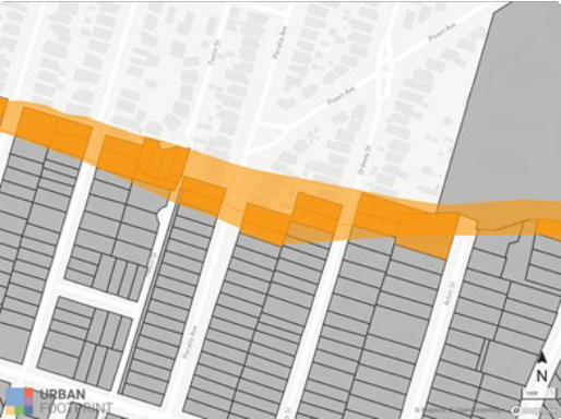 Example of flood zone/parcel intersection